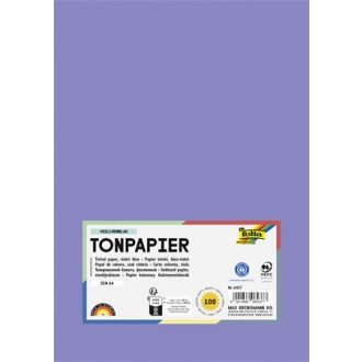 Színes papír, A4, 130 g, 100 lap, FOLIA, ibolyakék