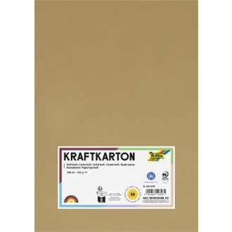 Kraft papír, A4, 230 g, 50 lap, FOLIA