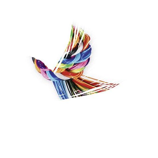 Kreatív fonal, 100 cm, 100 db, FOLIA, „Basic Mix”, vegyes színek