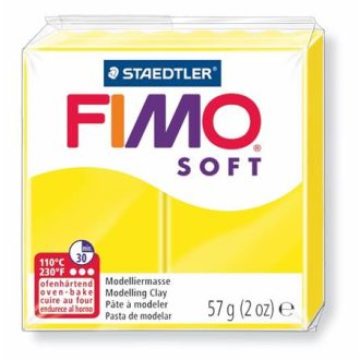   Gyurma, 57 g, égethető, FIMO "Soft", citromsárga