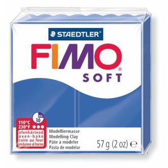   Gyurma, 57 g, égethető, FIMO "Soft", fényes kék