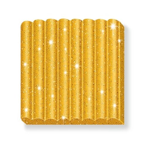 Gyurma, 42 g, égethető, FIMO "Kids", glitteres arany