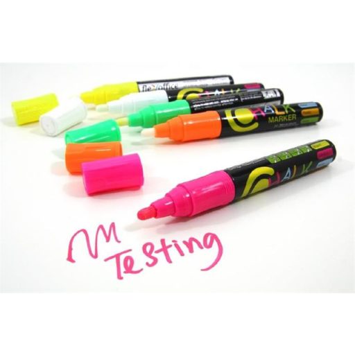 Krétamarker, 2,5 mm, 1 db/bliszter, FLEXOFFICE "Chalkmarker", fehér