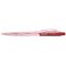 Golyóstoll, 0,25 mm, nyomógombos, FLEXOFFICE "Jonat", piros