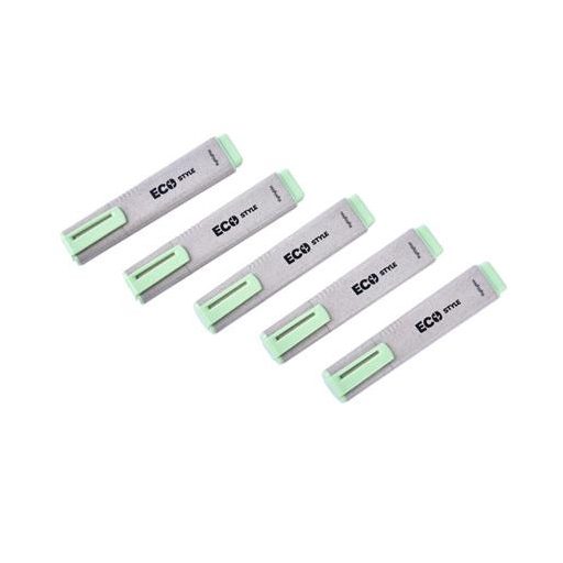 Szövegkiemelő, 1-4 mm, FLEXOFFICE "HL05 Eco Style", zöld