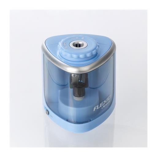 Hegyező, elemes, asztali, FLEXOFFICE "Flexio", kék