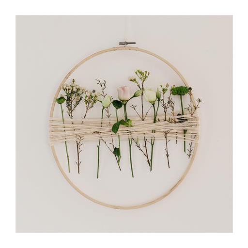 Fém karika, fehér, EFCO, 25 cm