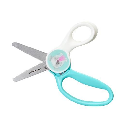 Olló, iskolai, 13 cm, FISKARS "Morph Kids", kutyás