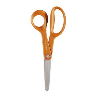   Olló, iskolai, 13 cm, FISKARS "First", narancssárga