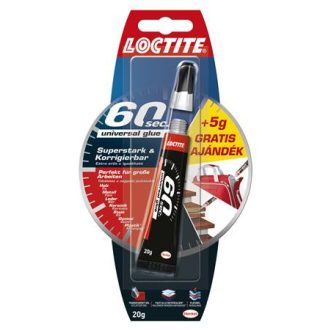   Ragasztó, általános, 20 g, HENKEL "Loctite 60 sec."