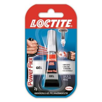   Pillanatragasztó gél, 2 g, HENKEL "Loctite Super Bond Power Flex Gél"