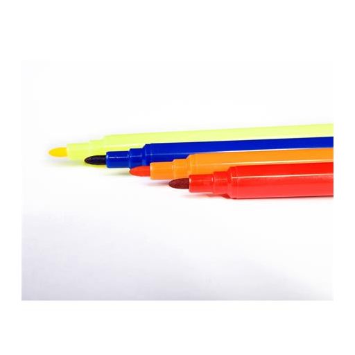 Filctoll készlet, kimosható, KORES "Korellos", 12 különböző szín