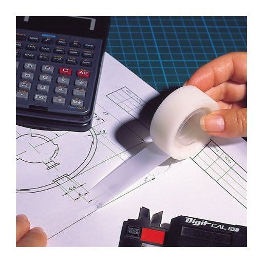 Ragasztószalag, írható, 19 mm x 33 m, KORES "Invisible", áttetsző