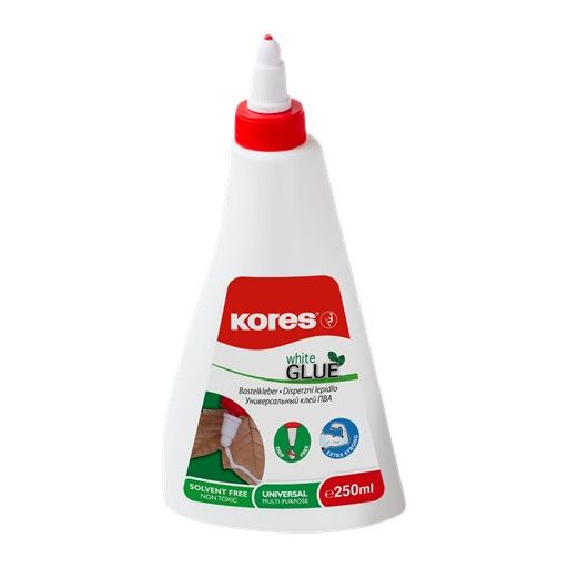 Hobbiragasztó, 250 ml, KORES "White Glue"