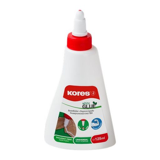 Hobbiragasztó, 125 ml, KORES "White Glue"