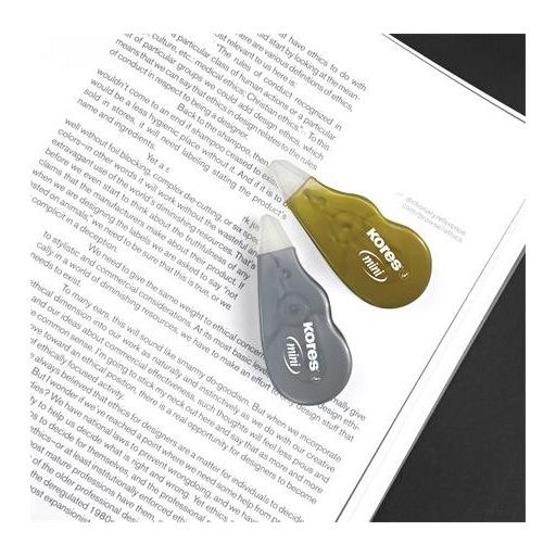 Hibajavító roller, 5 mm x 5 m, KORES "Mini", ezüst/arany