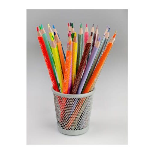 Színes ceruza készlet, háromszögletű, KORES "Kolores Style", 15 különböző szín