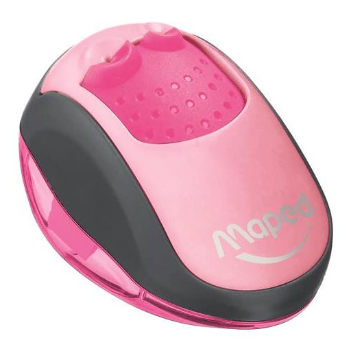 Hegyező, kétlyukú, tartályos, MAPED "Clean", vegyes színek