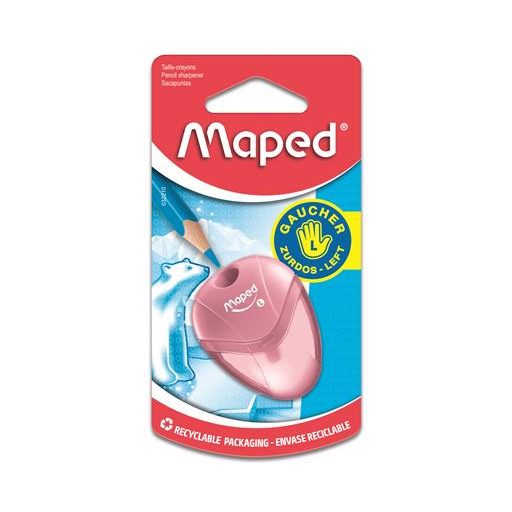 Hegyező, egylyukú, tartályos, balkezes, MAPED "I-Gloo", vegyes színek