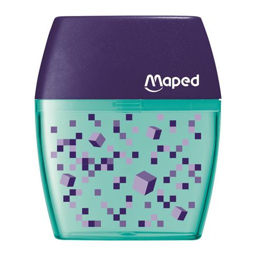 Hegyező, kétlyukú, tartályos, MAPED "Pixel Party Shaker"