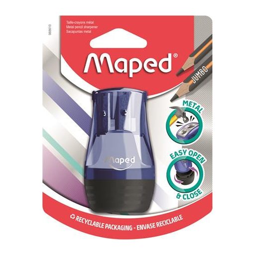 Hegyező, kétlyukú, tartályos, MAPED "Tonic", vegyes színek