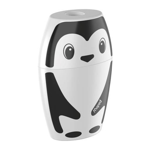 Hegyező, egylyukú, tartályos, MAPED "Shakky Fancy", panda és pingvin, vegyes formák