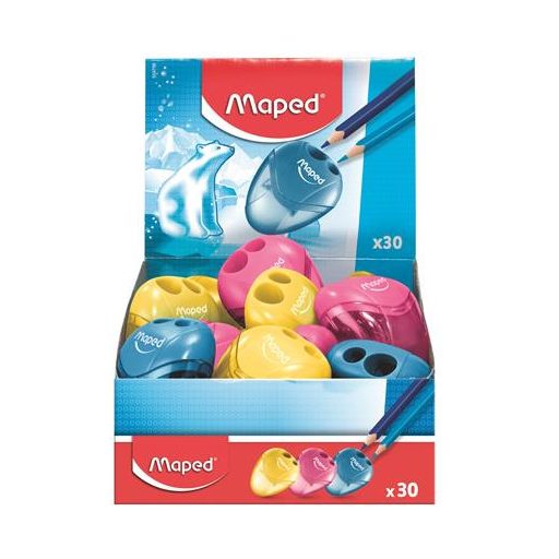 Hegyező display, kétlyukú, tartályos, MAPED "I-Gloo", vegyes színek