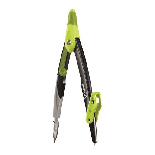 Körző készlet, 3 darabos, MAPED "Metal Open", vegyes színek