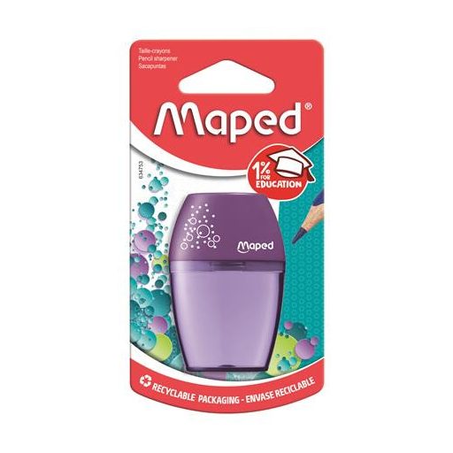 Hegyező, egylyukú, tartályos, MAPED "Shaker", vegyes színek