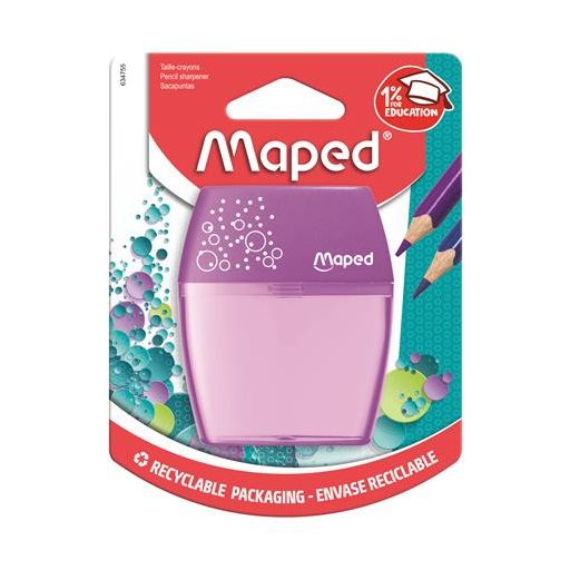 Hegyező, kétlyukú, tartályos, MAPED "Shaker", vegyes színek