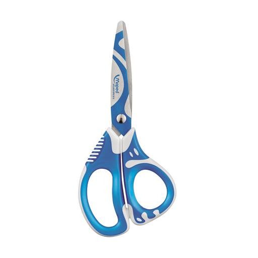 Olló, iskolai, 13 cm, MAPED "Zenoa Fit", vegyes színek