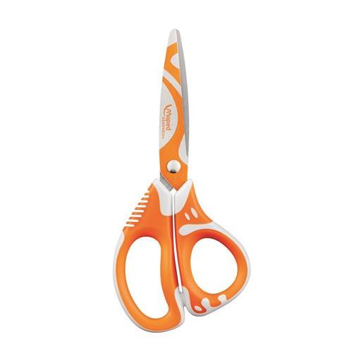 Olló, iskolai, 13 cm, MAPED "Zenoa Fit", vegyes színek