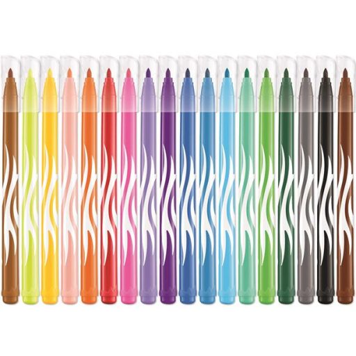 Filctoll készlet, 2,8 mm, kimosható, MAPED "Color'Peps Jungle", 18 különböző szín