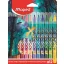 Filctoll készlet, 2,8 mm, kimosható, MAPED „Dragon sárkány”, 12 különböző szín