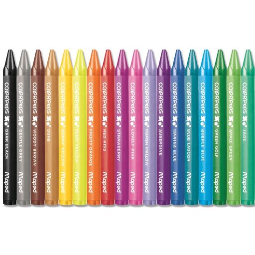 Zsírkréta, MAPED "Color'Peps Wax", 18 különböző szín