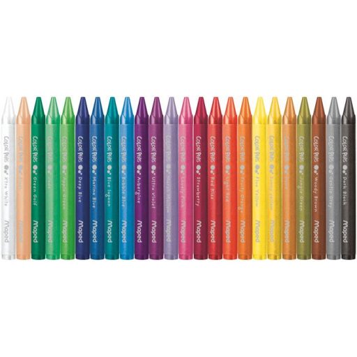 Zsírkréta, MAPED "Color'Peps Wax", 24 különböző szín