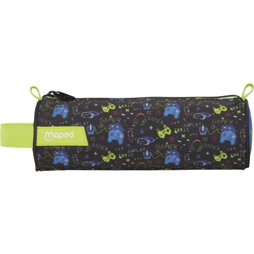 Tolltartó, henger alakú, cipzáras, MAPED, gaming