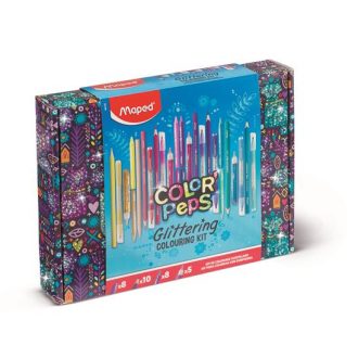   Csillámos színező készlet, MAPED "Color'Peps", 31 darabos