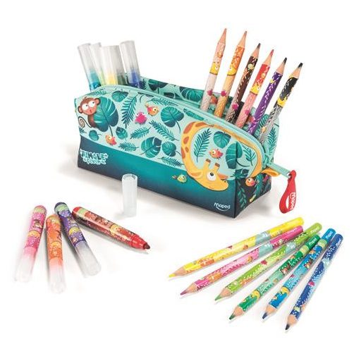 Tolltartó, cipzáras, töltött, MAPED "Jungle Fever"