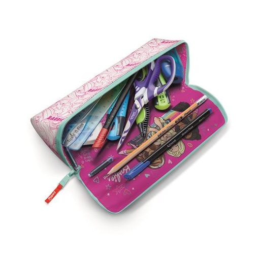 Tolltartó, háromszög alakú, kifordítható, cipzáras, MAPED "Barbie Open XXL"