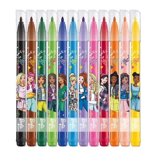 Színező készlet, ajándékdoboz, MAPED "Barbie", 35 darabos