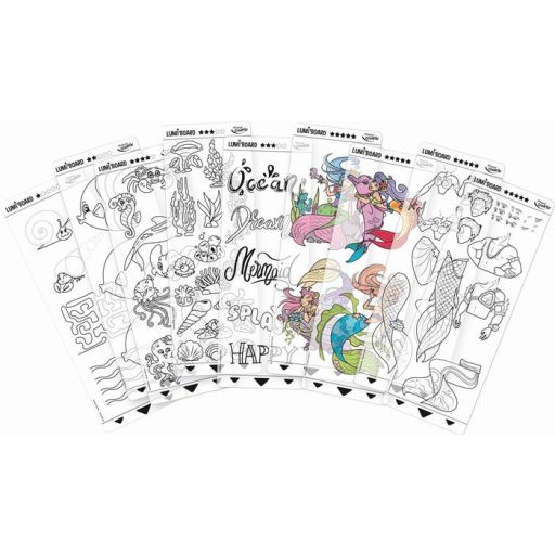 Kreatív rajzkészlet, hableány, MAPED CREATIV "Lumi Board"