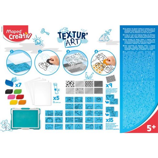 Rajztábla, kastélyok, MAPED CREATIV „Textur' Art”