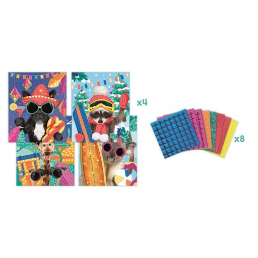 Mozaikos képkészítő készlet, MAPED CREATIV, "Adventure Animals", kalandos állatok