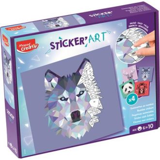   Kreatív matricás készlet, állatok, MAPED CREATIV "Sticker' Art"