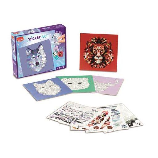 Kreatív matricás készlet, állatok, MAPED CREATIV "Sticker' Art"