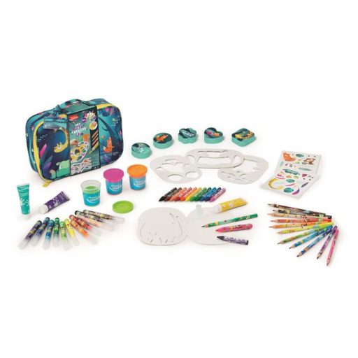 Kreatív bőrönd, kiegészítőkkel, 50 darabos, MAPED CREATIV "Jungle Fever"