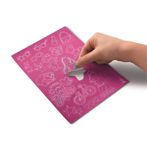 Képkarcoló matricás készlet, MAPED CREATIV "Barbie Scratching"