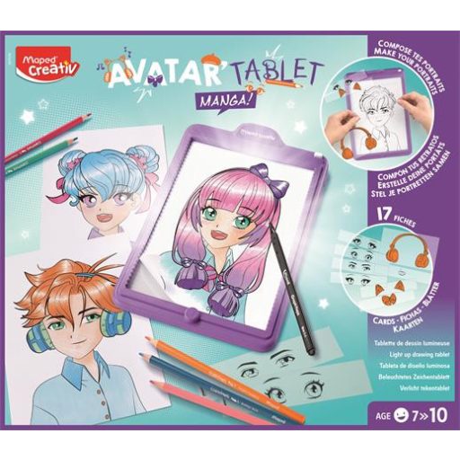 Kreatív rajzkészlet, MAPED CREATIV "Avatar Tablet Manga"