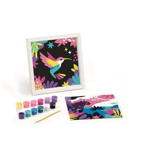 Számfestő készlet, leopárd és madár, MAPED CREATIV "Paint by number"